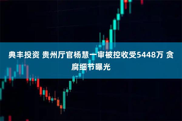 典丰投资 贵州厅官杨慧一审被控收受5448万 贪腐细节曝光