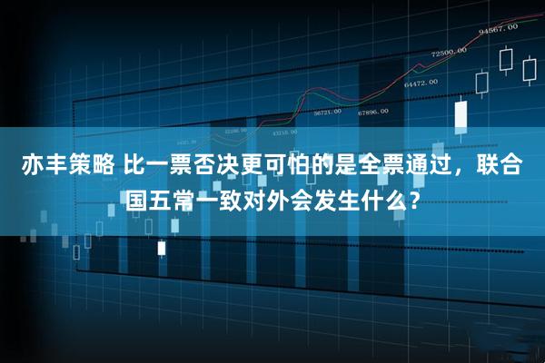 亦丰策略 比一票否决更可怕的是全票通过，联合国五常一致对外会发生什么？